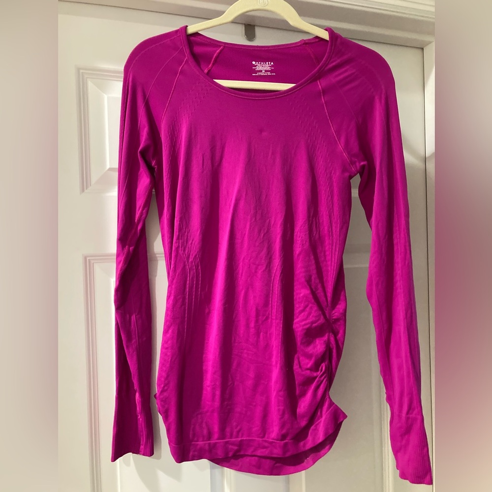 Athleta Speedlight Long Sleeve Run Shirt Size M